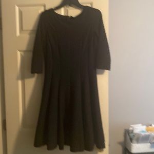 Solid black dress , like new, size 10